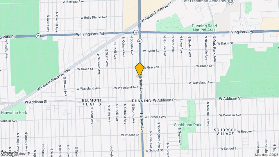 3734 N Harlem Ave, Unit 1 Map and Location Details