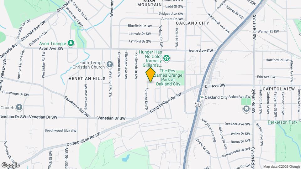 1340 Lorenzo Dr SW Map and Location Details