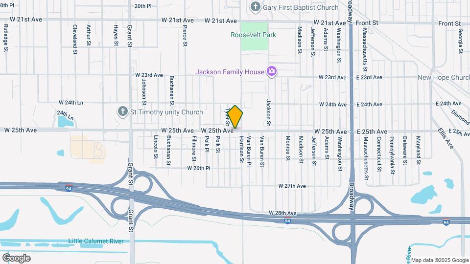 819 W 25th Ave Map and Location Details