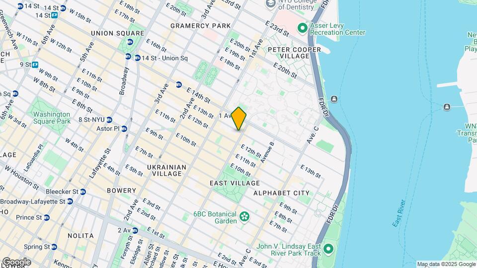446-448 E 13th St Mapa y Detalles de la Ubicación