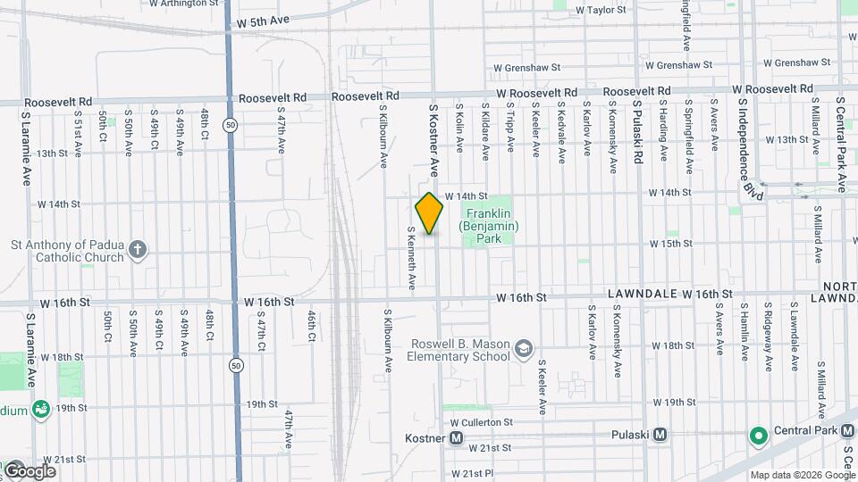 1454 S Kostner Ave Map and Location Details