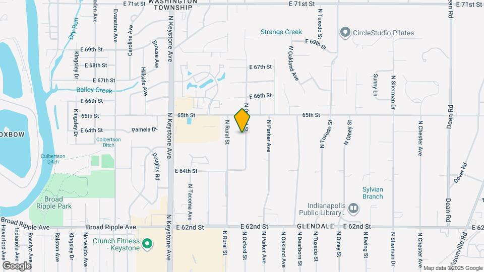 6486 N Oxford St Map and Location Details