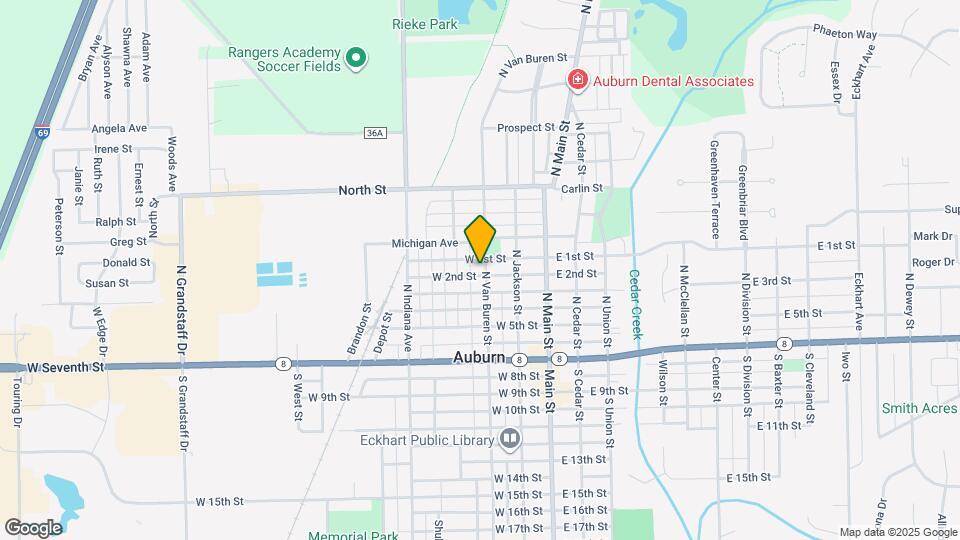 603 N Van Buren St Map and Location Details