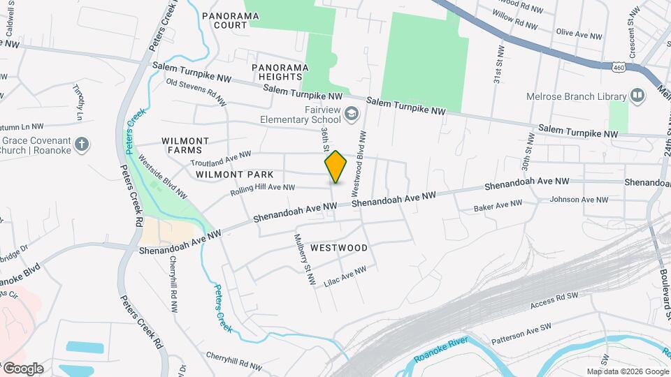 521 36th St Map and Location Details