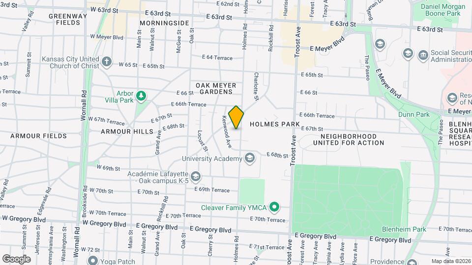 6720 Holmes Rd Map and Location Details