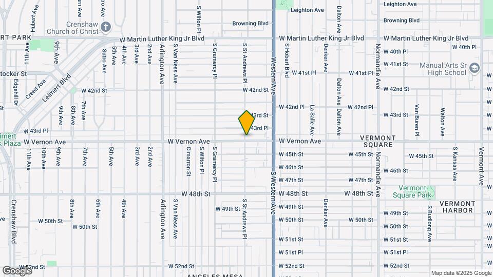1763 W Vernon Ave Map and Location Details