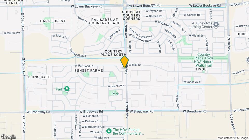 9908 W Illini St Mapa y Detalles de la Ubicación