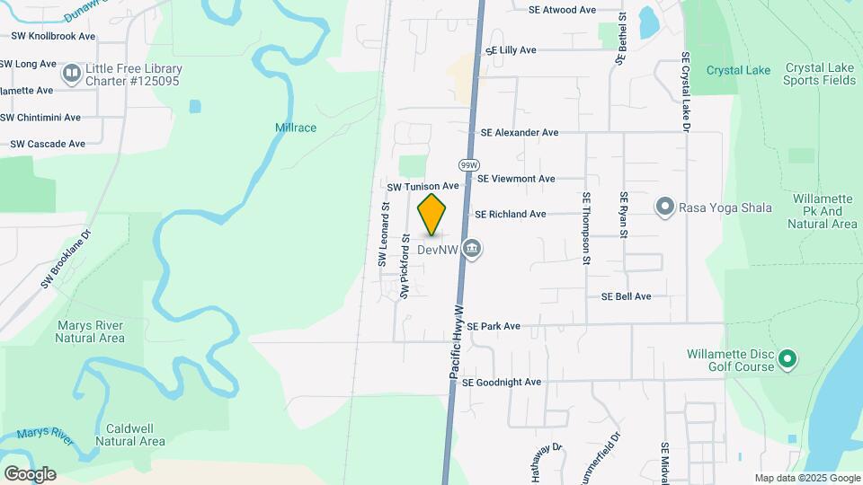 2501 SW Pickford St Map and Location Details