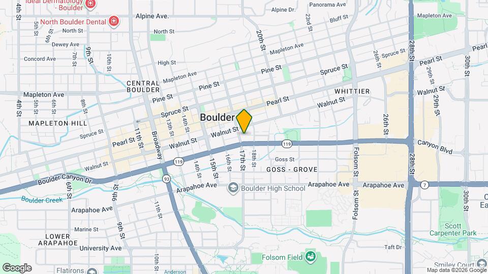 1812 17th St Map and Location Details