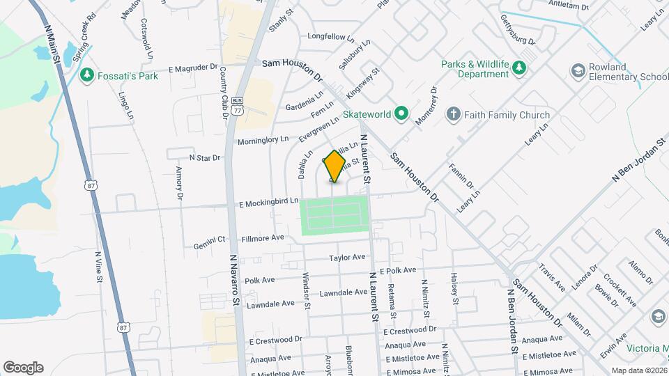 4606 Begonia St Map and Location Details