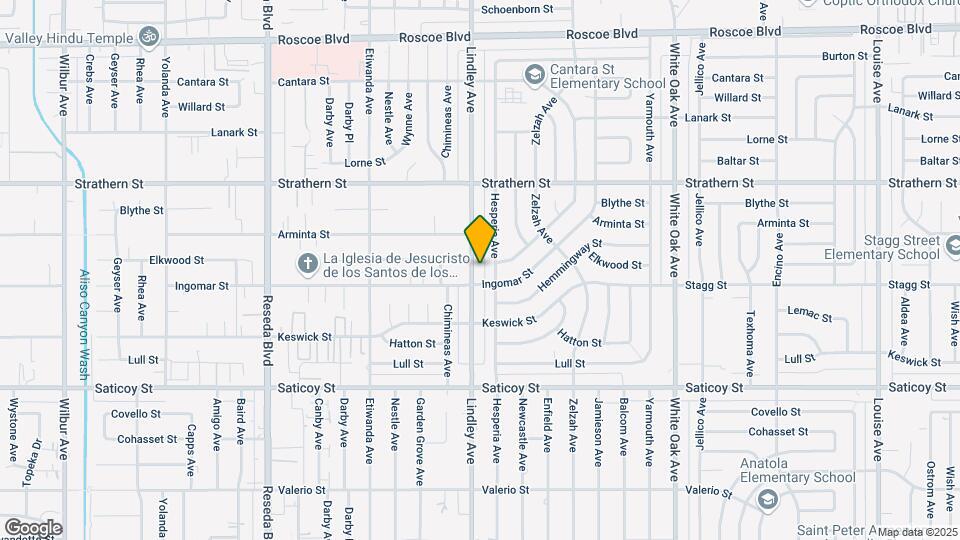 7814 Lindley Ave Map and Location Details