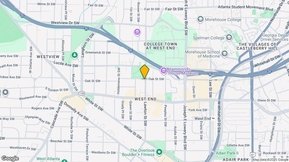 1092 Oak St SW Map and Location Details