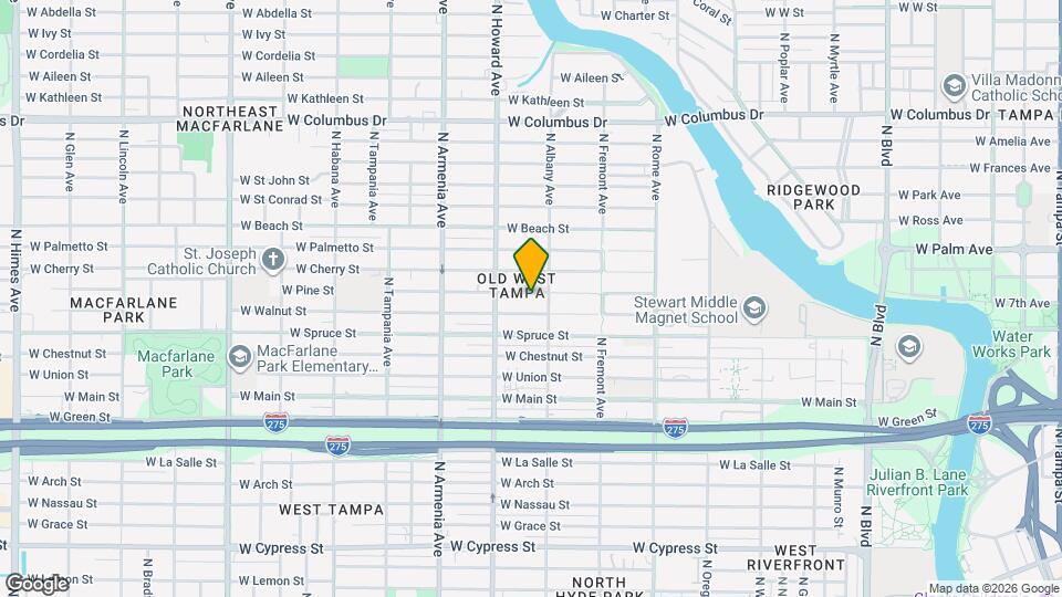 2116 W Pine St Map and Location Details