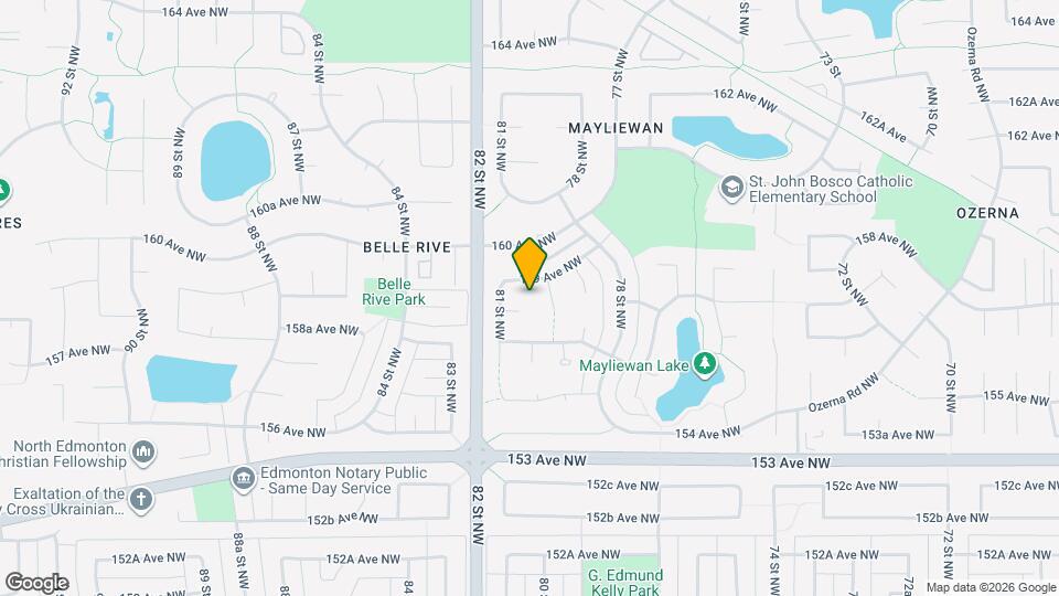 8008-8158 158 Ave NW Map and Location Details