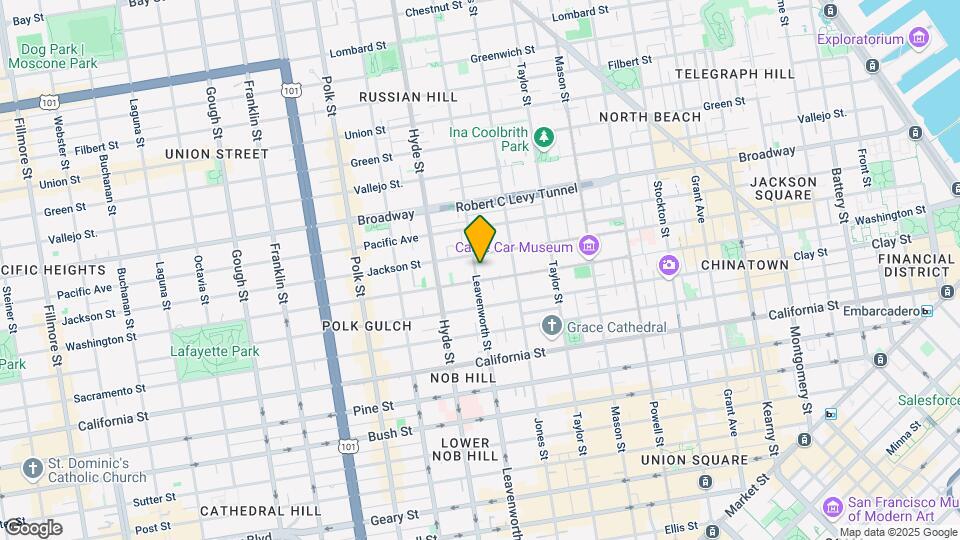 1430 Leavenworth St Map and Location Details