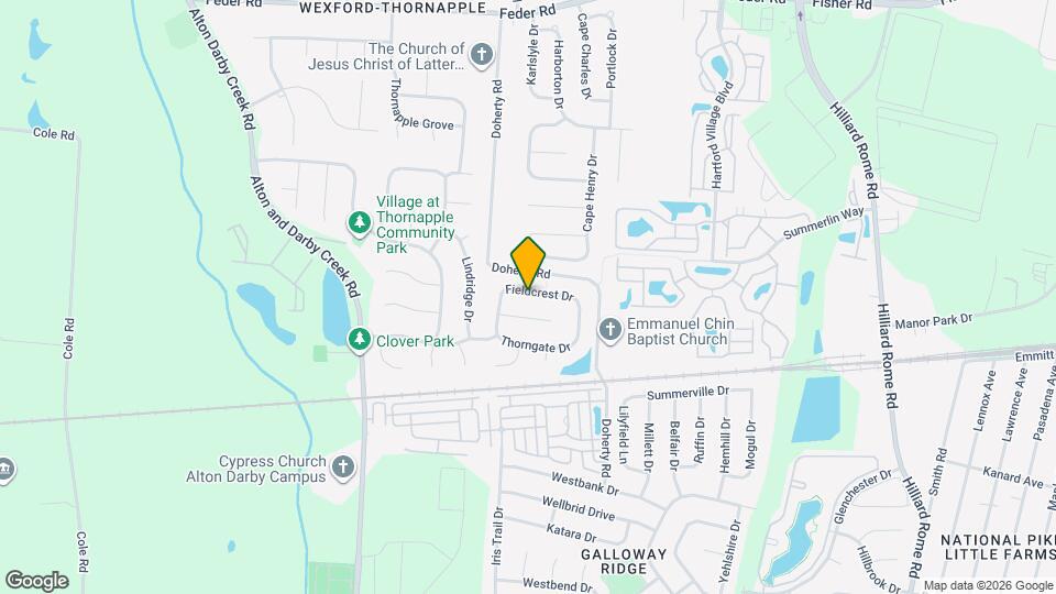 5865 Fieldcrest Dr Map and Location Details