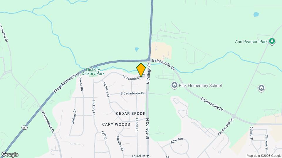 119 N Cedarbrook Dr Map and Location Details