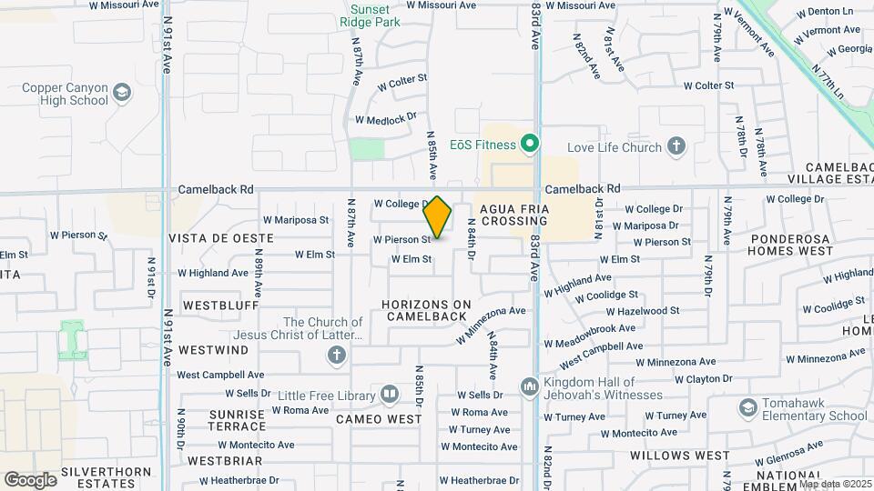 8501 W Pierson St Map and Location Details
