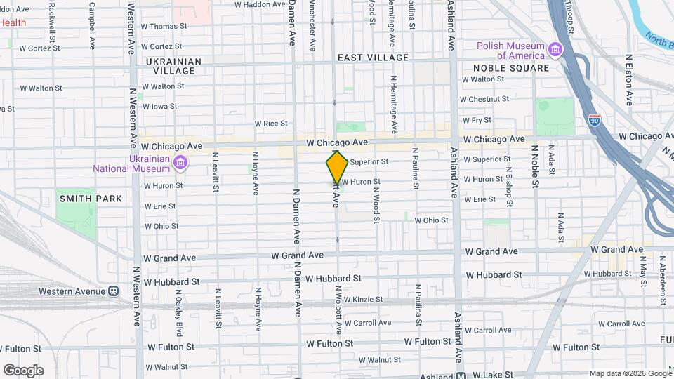 649 N Wolcott Ave Mapa y Detalles de la Ubicación