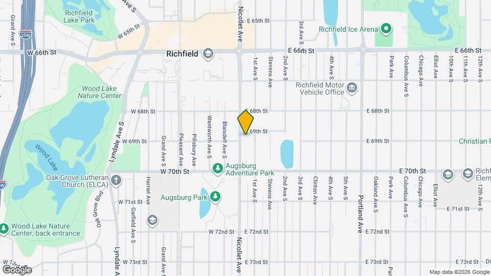 6909 Nicollet Ave S, Unit MIL apt Mapa y Detalles de la Ubicación