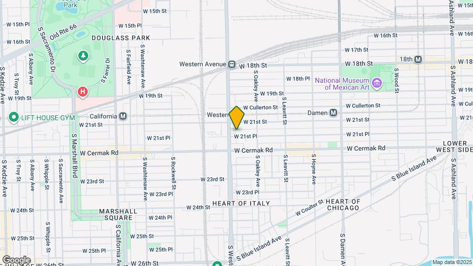 2344 W 21st Pl Map and Location Details