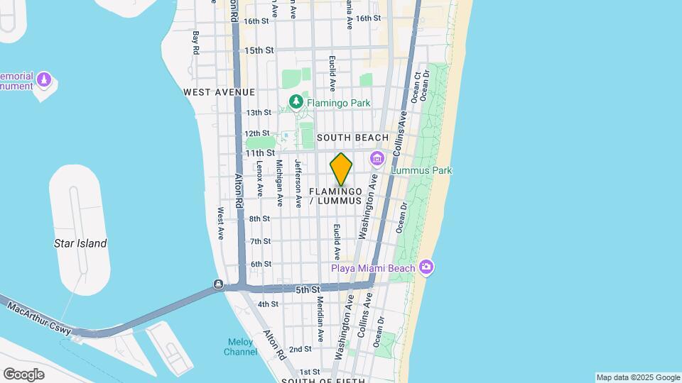 SoBe Apartment Rentals Map and Location Details