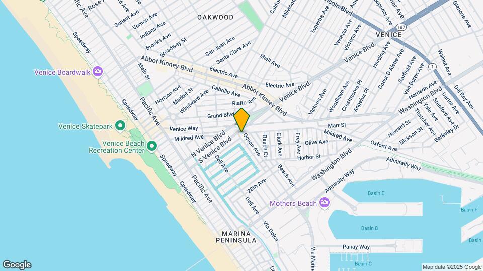 2201 Ocean Ave Mapa y Detalles de la Ubicación