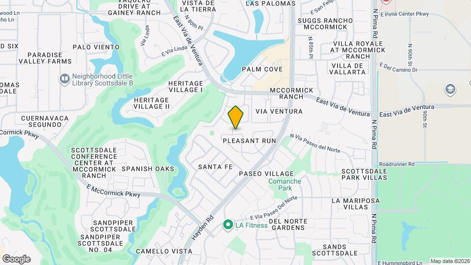 7368 E Pleasant Run Map and Location Details