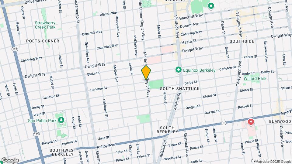 1840 Carleton St Map and Location Details