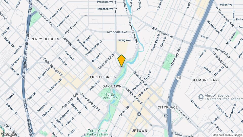 3701 Turtle Creek Blvd Map and Location Details