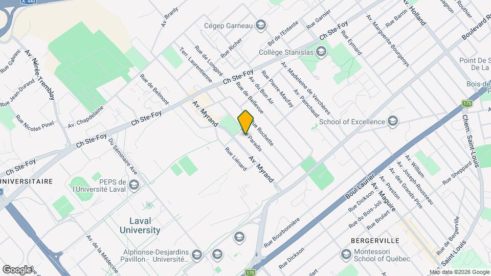 862 Paradis Rue Map and Location Details