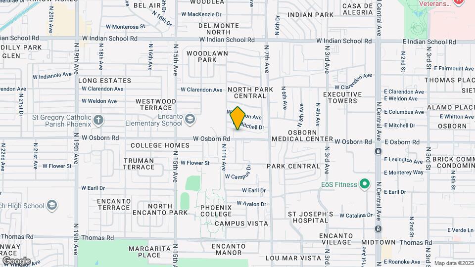 844 W Osborn Rd Map and Location Details