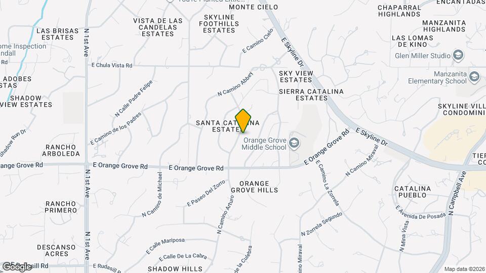 6510 N Camino Arturo Map and Location Details