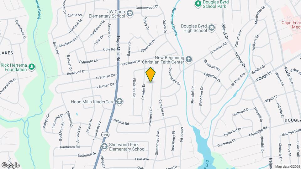 1644 Inverness Dr Map and Location Details