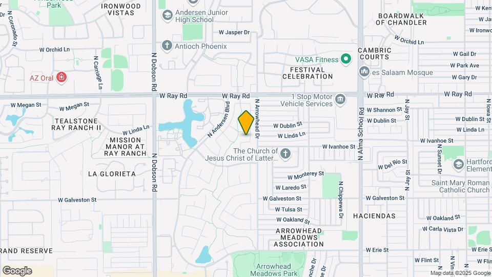 1562 W Linda Ln Map and Location Details