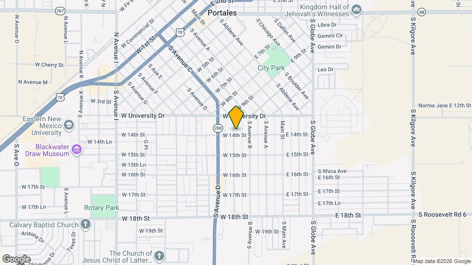 1327 S Avenue C Map and Location Details