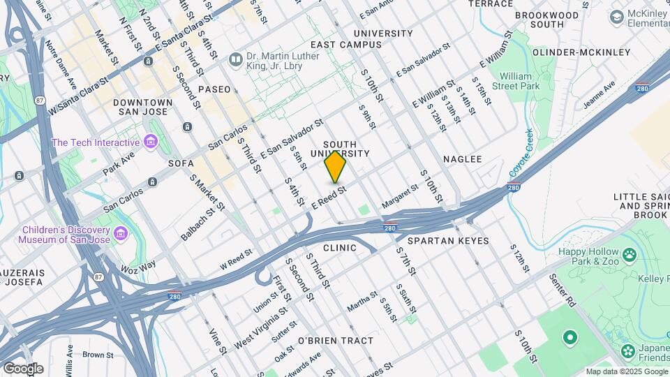 593 S 6th St Map and Location Details