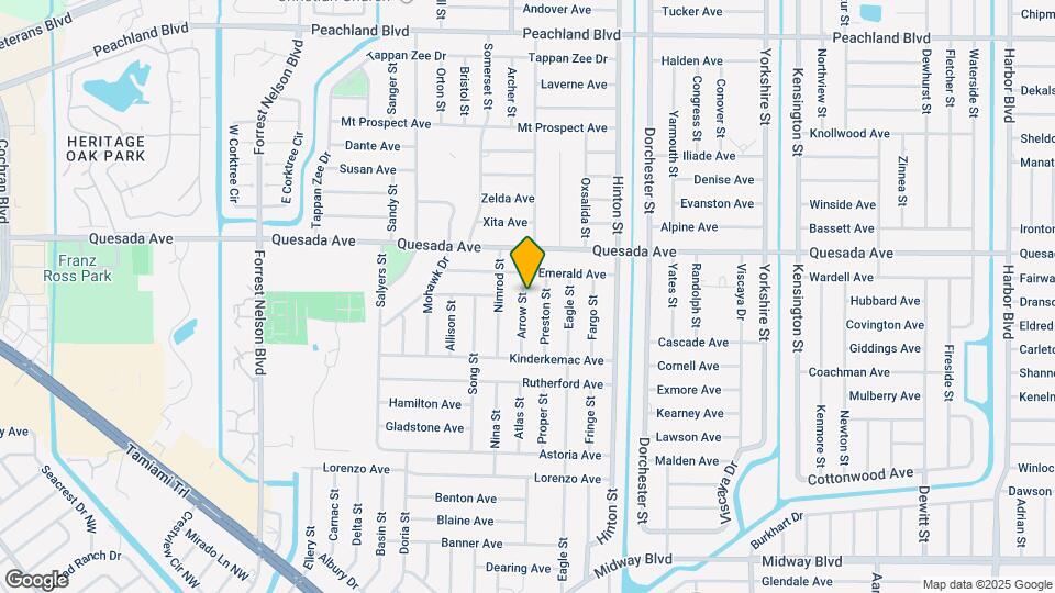 1318 Arrow St Map and Location Details