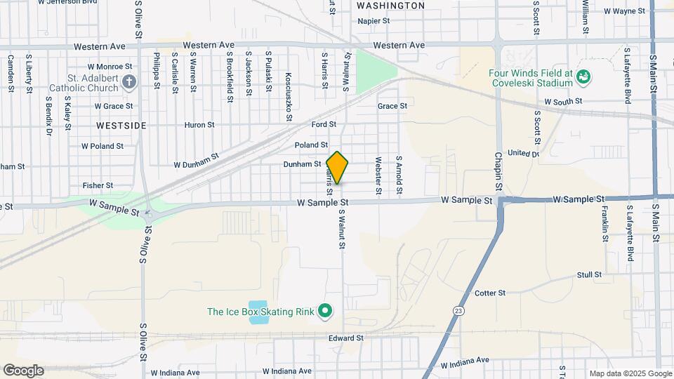 831 S Walnut St Map and Location Details