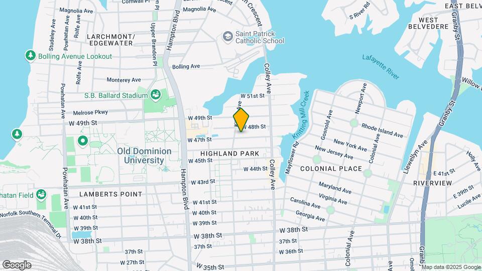 858 W 47th St Map and Location Details