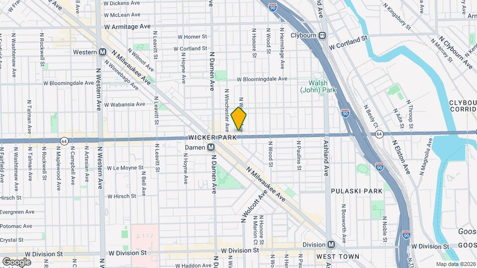 1902 W North Ave Map and Location Details