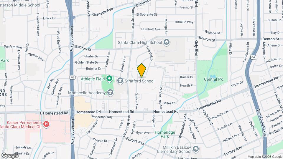 908 Live Oak Dr Map and Location Details