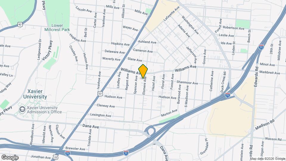 3947 Elsmere Ave, Unit 1B Map and Location Details