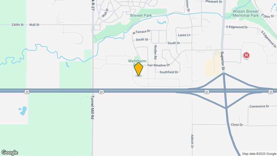 2505 N Terrace Dr Map and Location Details