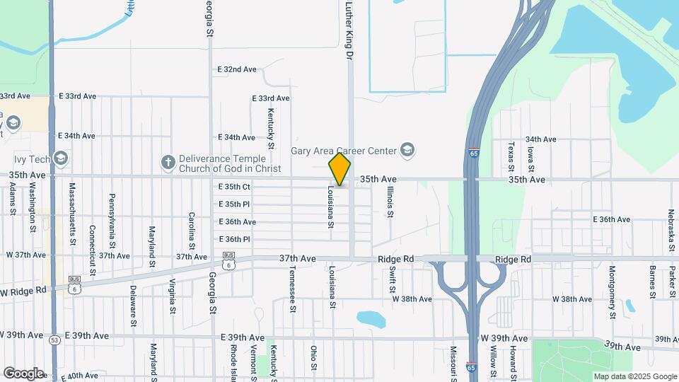 1421 E 35th Ct Map and Location Details