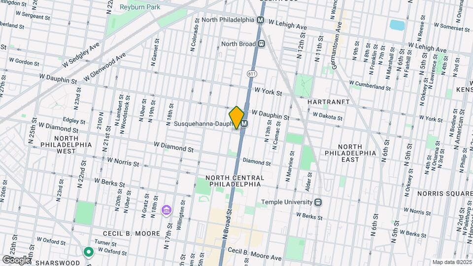 2207 N Broad St Map and Location Details