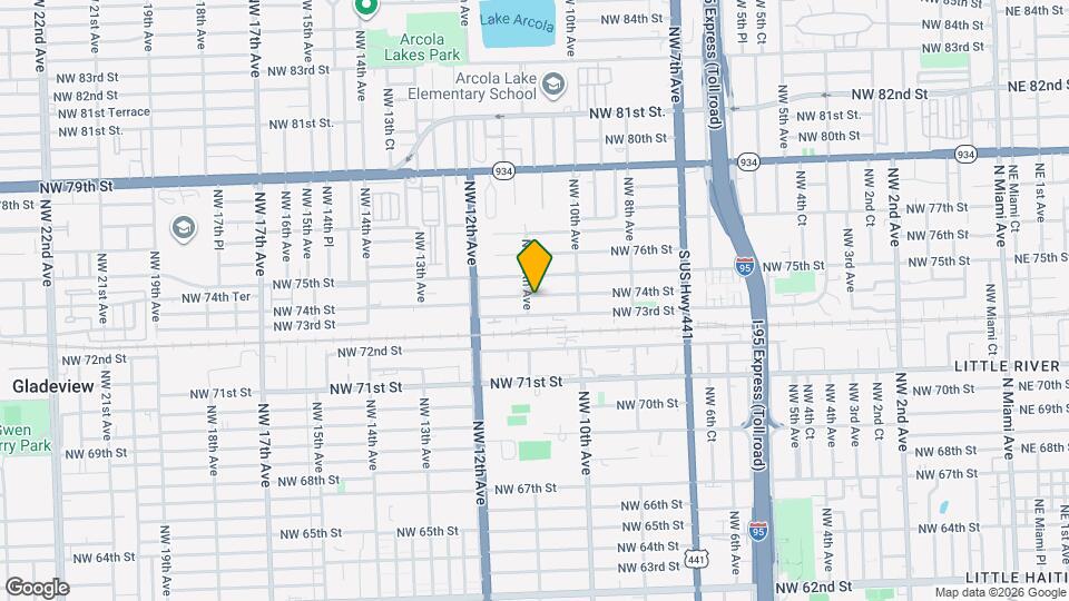 1084 NW 74th St Map and Location Details