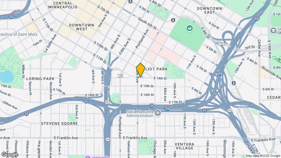 1401 Park Ave Map and Location Details