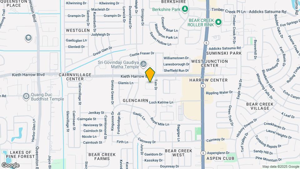 16615 Glamis Ln Map and Location Details
