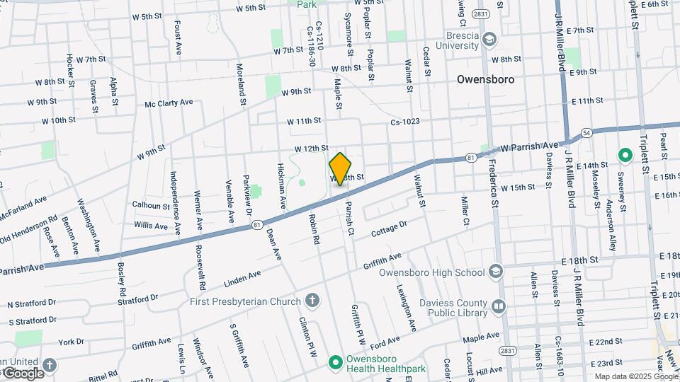 1111 W Parrish Ave Map and Location Details
